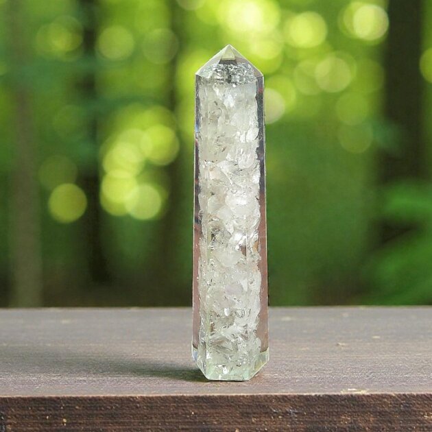 Orgonite Clear Quartz Obelisk Tower 10cm