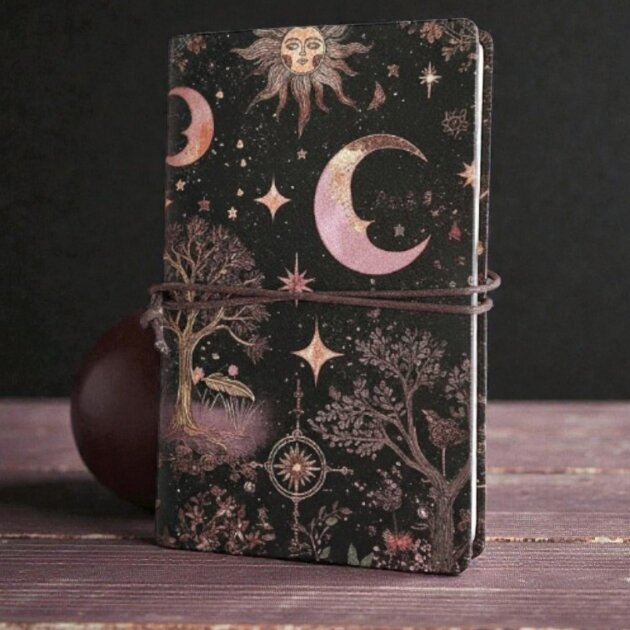 Celestial Black and Gold Journal