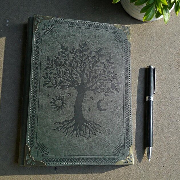 Tree Of Life Celtic Inspired Green Journal