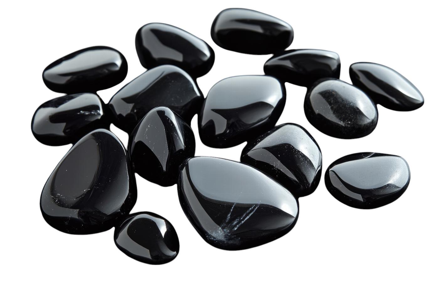 Small Black Obsidian Tumblestone 10-20mm - Image 2