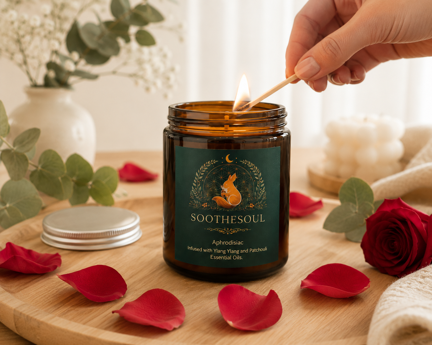 Aromatherapy candle - Ylang Ylang and Patchouli