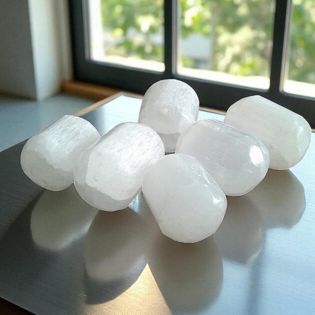 Medium Selenite Tumblestone 20-30mm