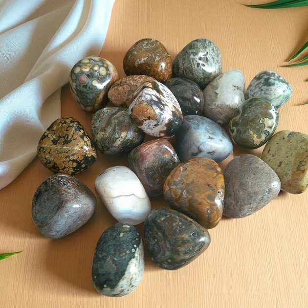 Small Ocean Jasper Tumblestone 10-20mm