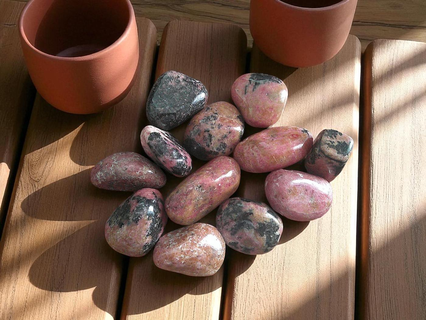 Medium Rhodonite Tumblestones 20-30mm