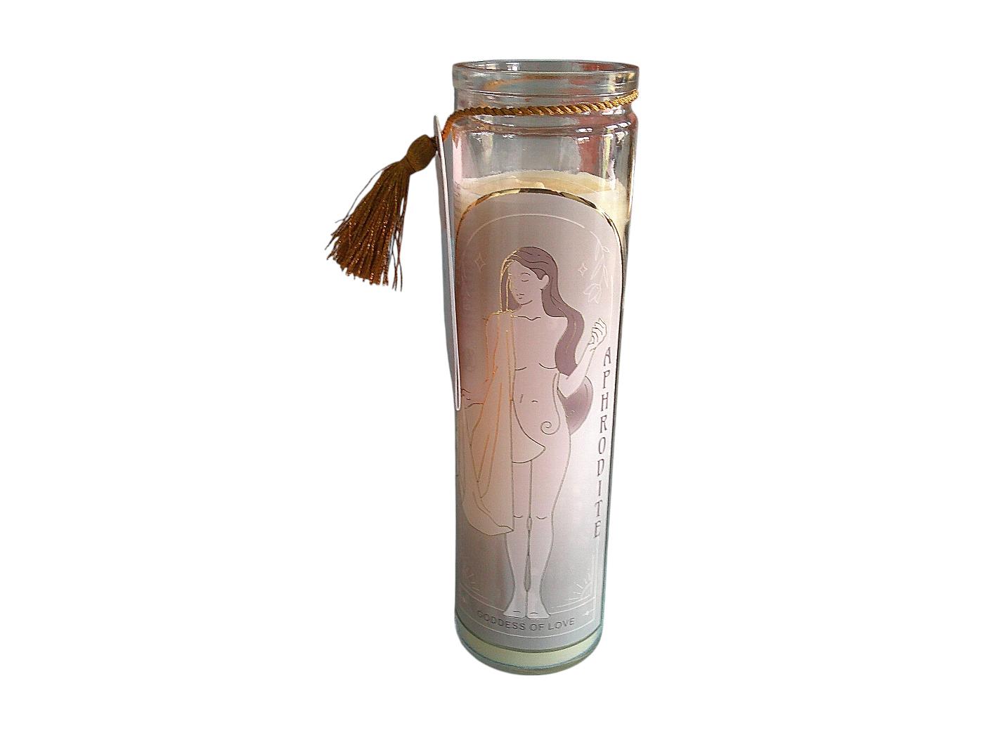 Tube Candle, Aphrodite with Neroli and Rose Quartz Crystals. - Image 2