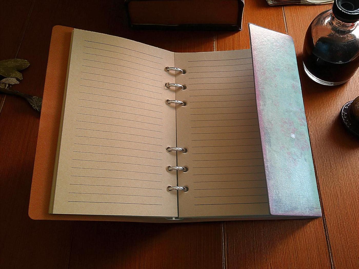 Vintage Inspired Journal With Bird and Flower Print - Image 2