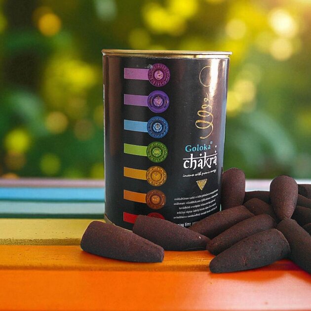 Goloka Chakra Backflow Incense Cones