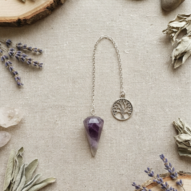Amethyst Tree of Life Pendulum