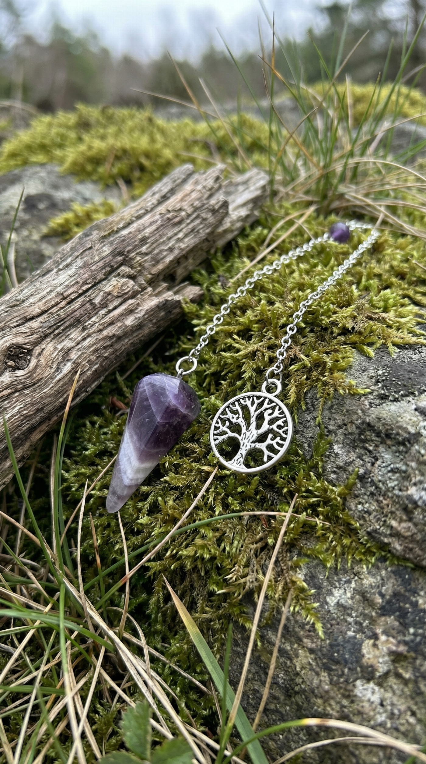 Amethyst Tree of Life Pendulum - Image 2