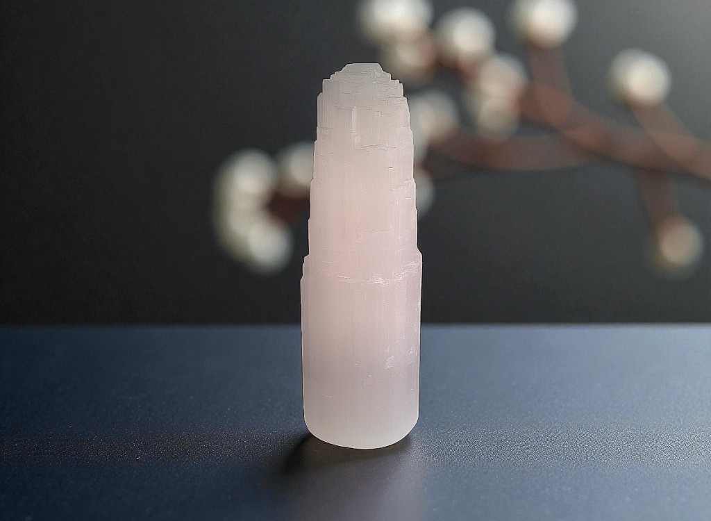 Natural Selenite Lamp 20cm