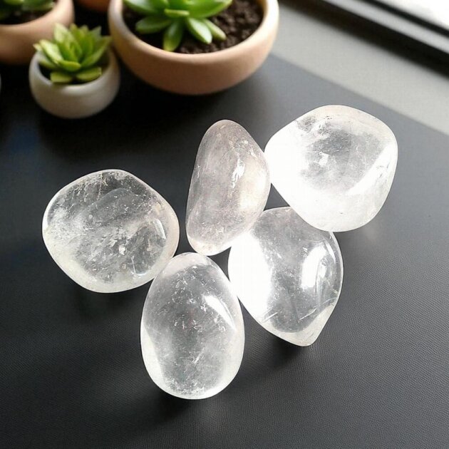 Large Clear Quartz Tumblestones 30-50mm