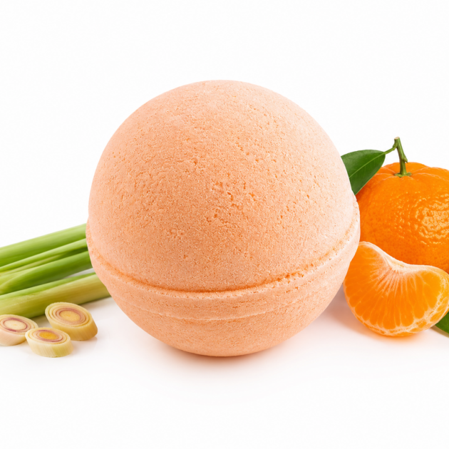 Essential oil Bath Bomb Lemongrass and Mandarin