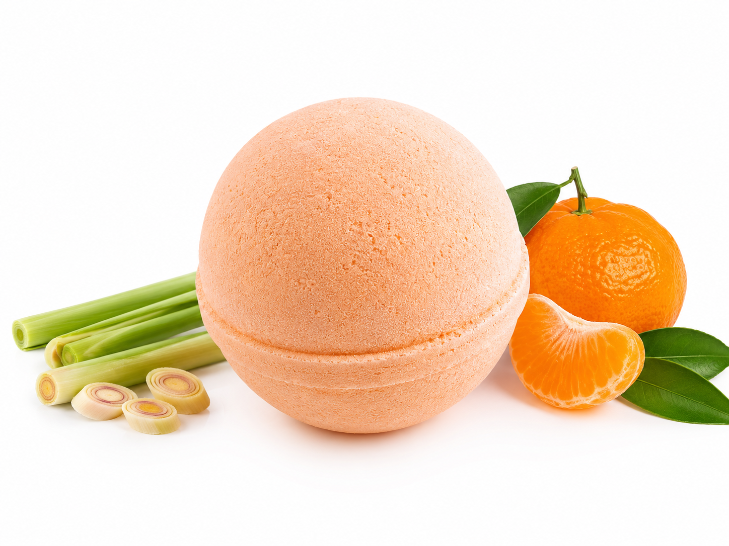 Essential oil Bath Bomb Lemongrass and Mandarin