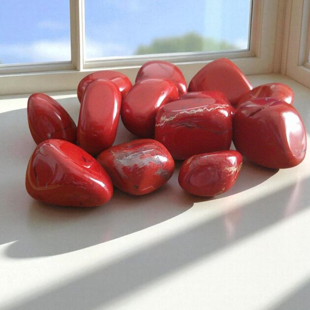 Small Red Jasper Tumblestones 10-20mm