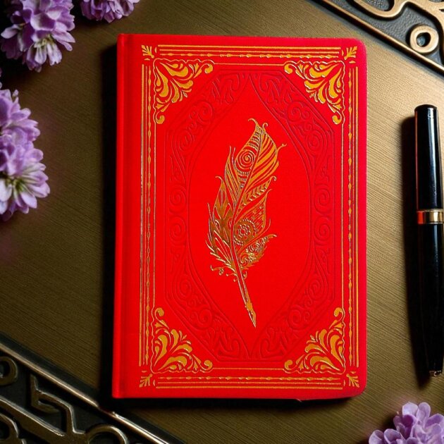 Red Feather Hardback Journal