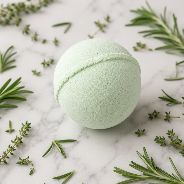 Essential Oil Bath Bomb Rosemary and Thyme