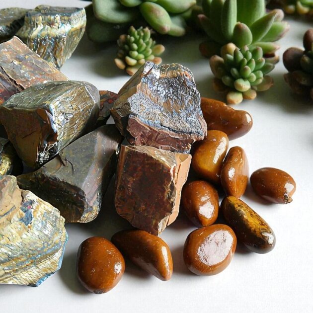 Medium Rough Tigers Eye Crystal 30-40mm