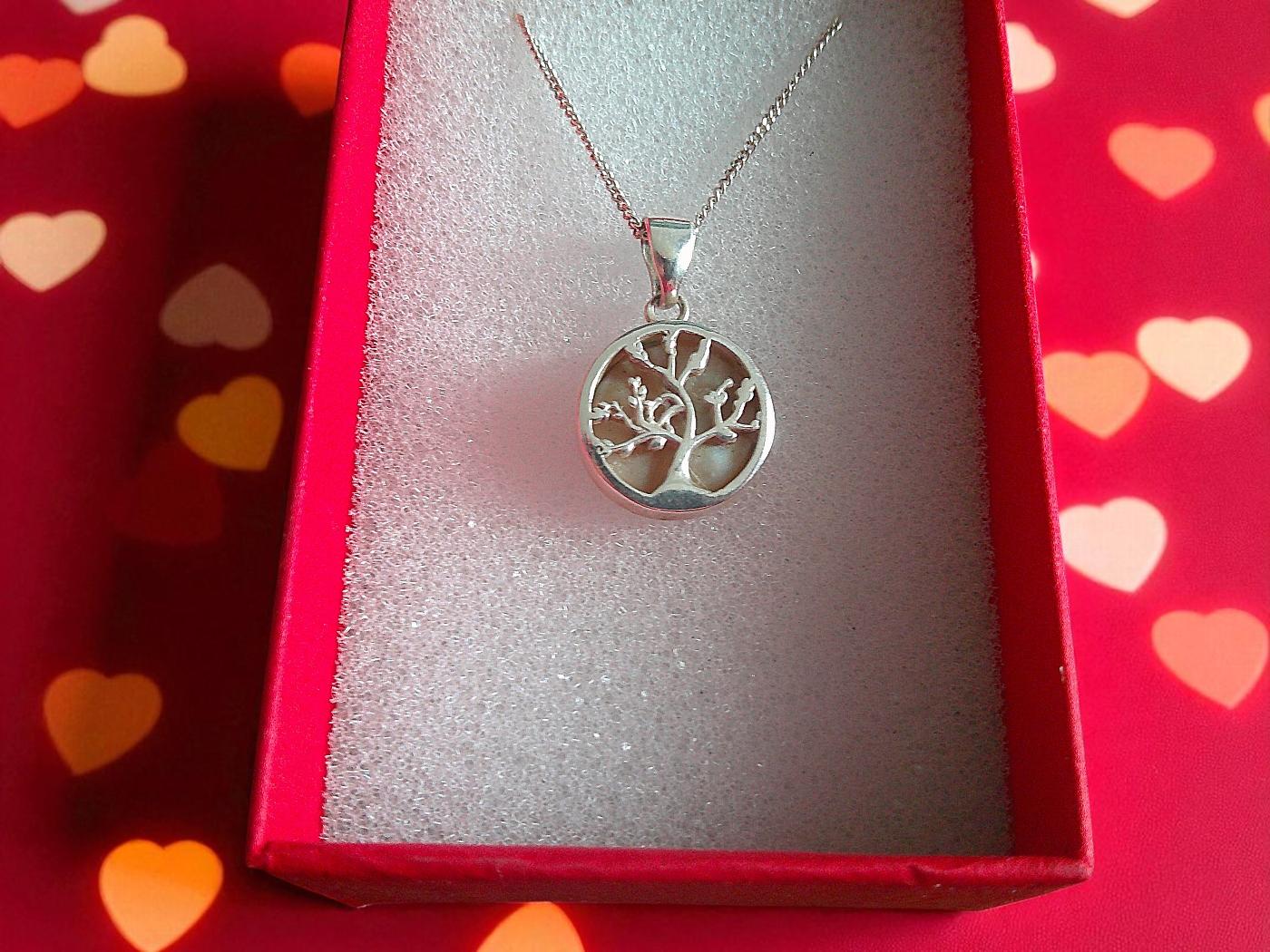 Sterling Silver Tree of Life and Mother of Pearl Necklace - Image 3
