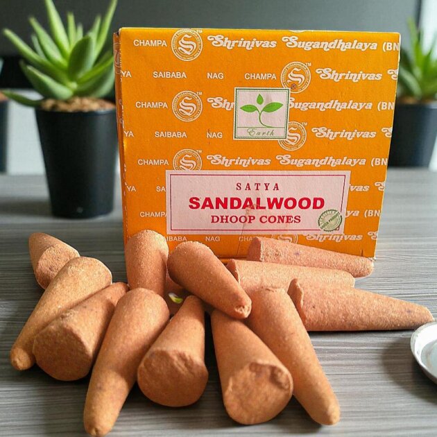 Satya Sandalwood Dhoop Incense cones