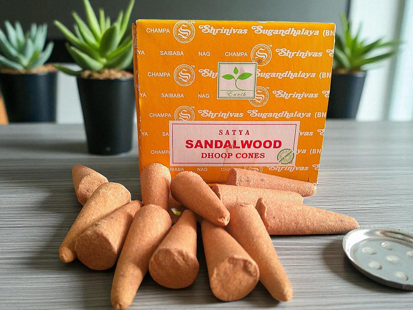 Satya Sandalwood Dhoop Incense cones
