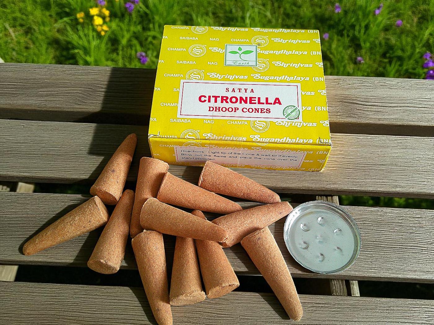 Satya Citronella Dhoop Incense Cones - Image 2