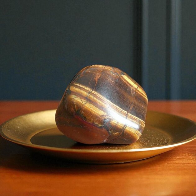 Large Tigers Eye Tumblestone 30-50mm