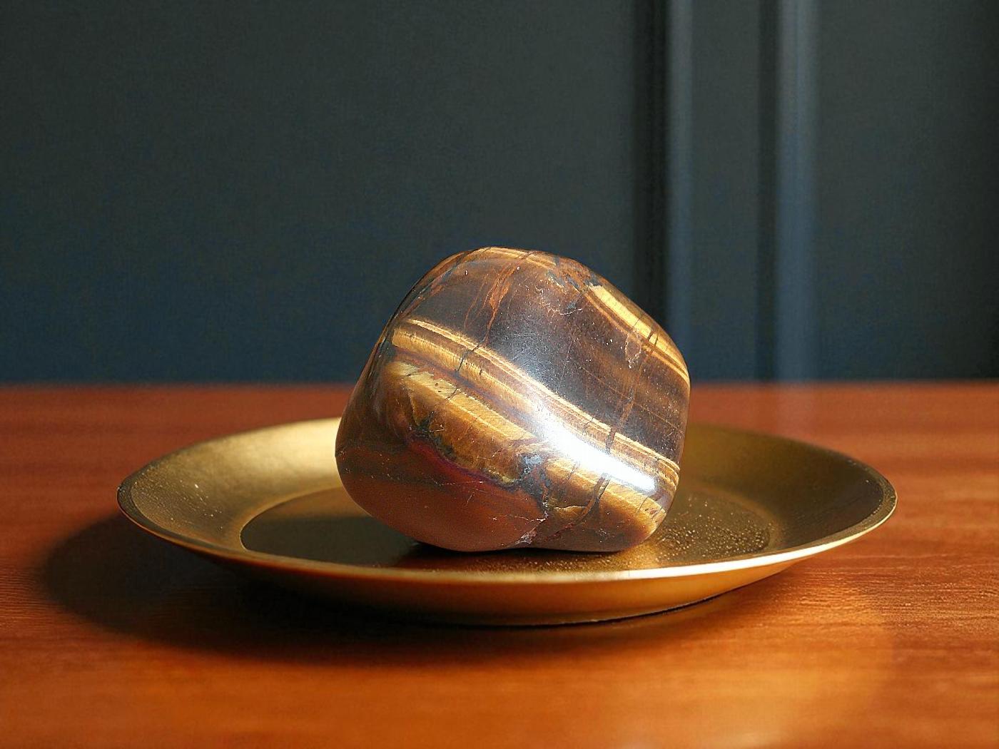 Large Tigers Eye Tumblestone 30-50mm