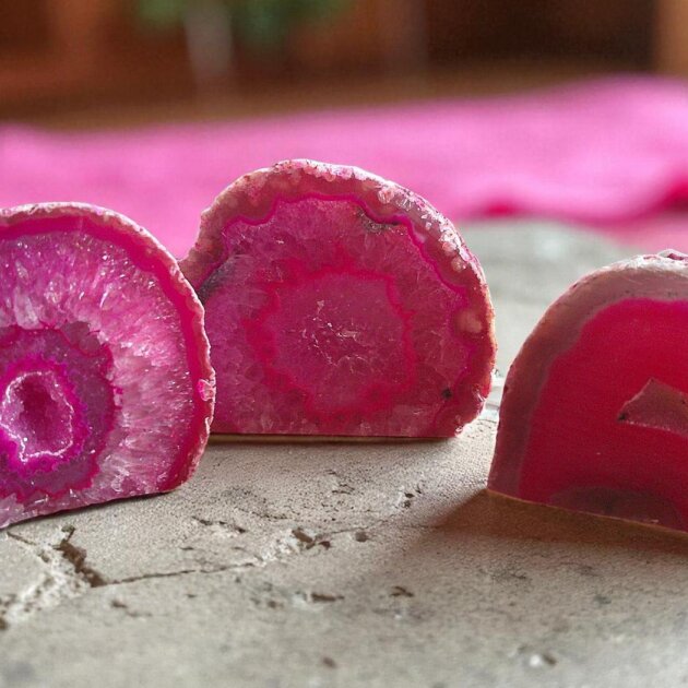 Druzy Goede Pink Agate 5-6 cm