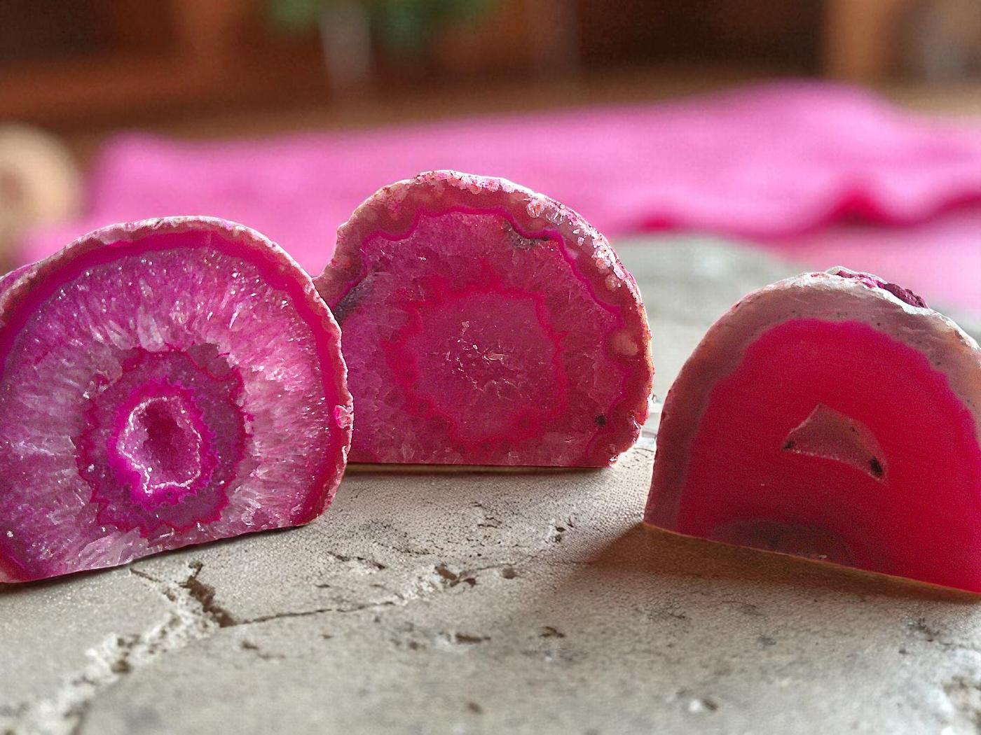 Druzy Goede Pink Agate 5-6 cm