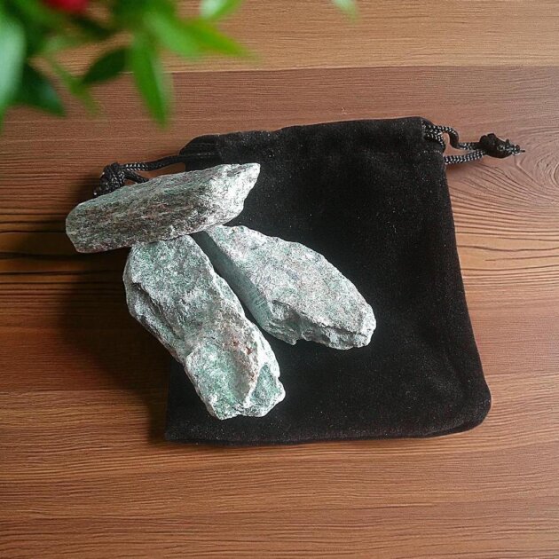 50gm Bag Rough Fuchsite Crystal