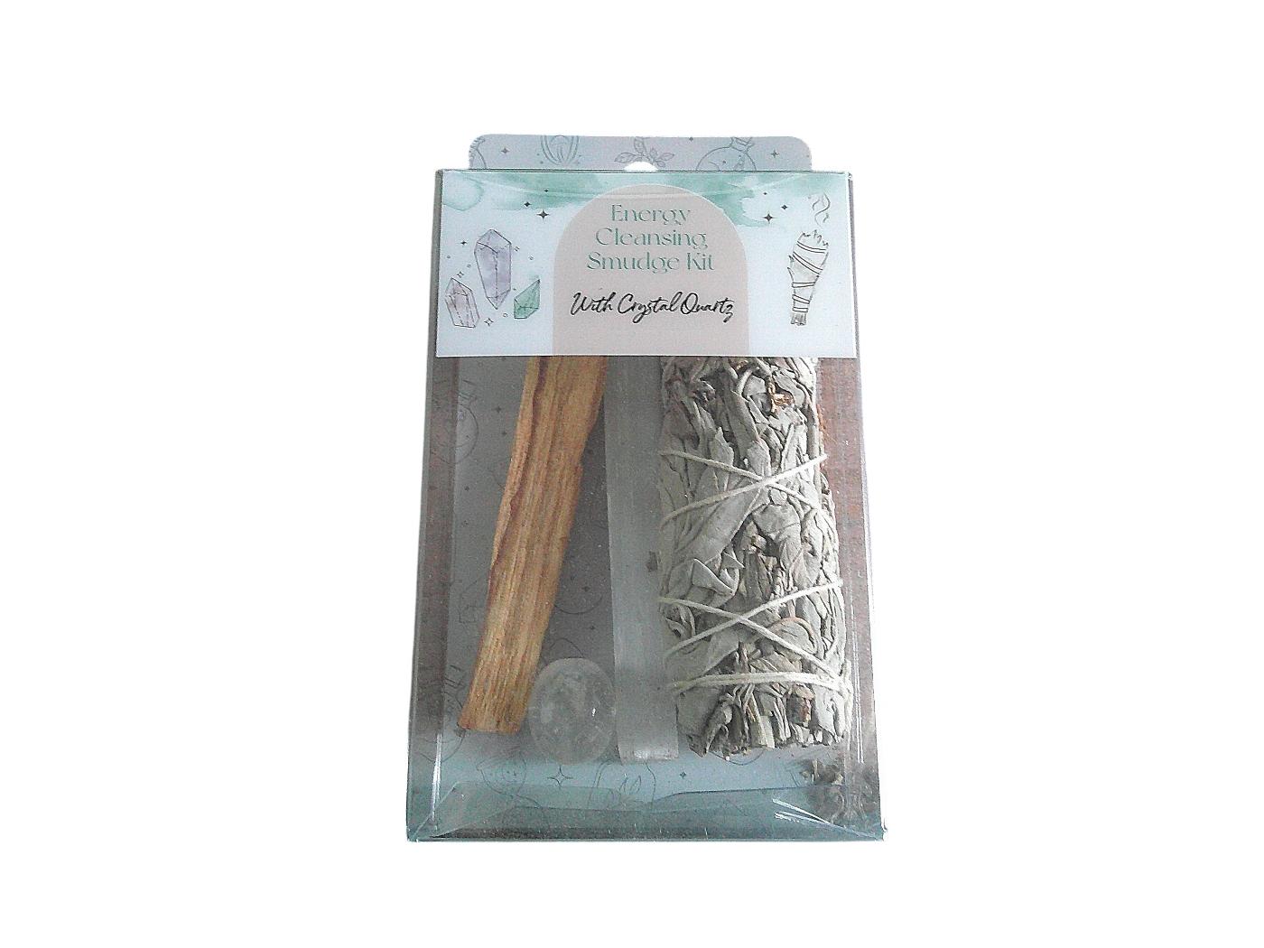 Energy cleansing Smudge Kit with Crystal Quartz - Image 3