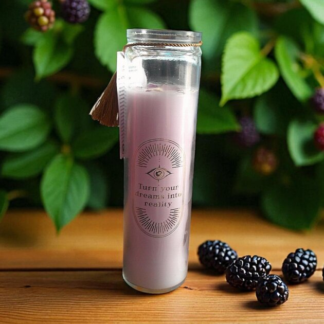 Tube Candle Blackberry and Amethyst