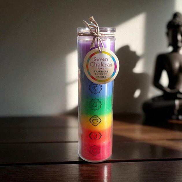Tube Candle  7 Chakras