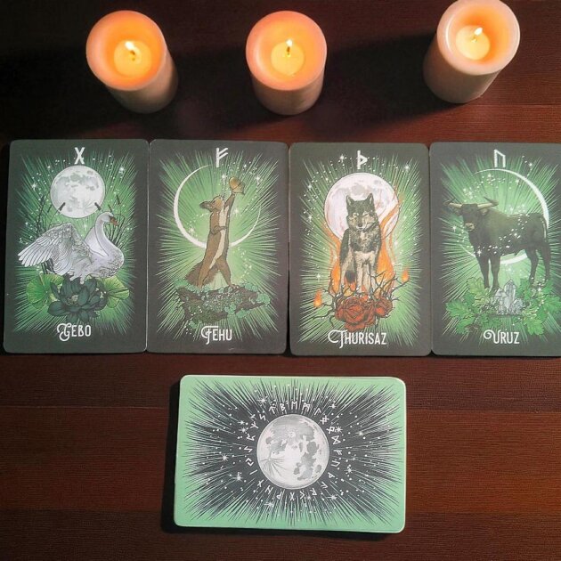 The Witches Familiar Rune Card Deck