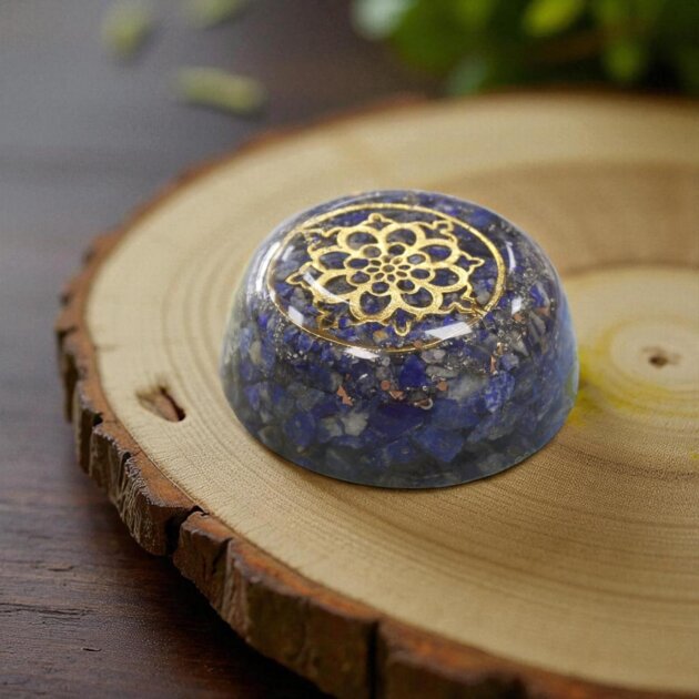 Orgonite Desk Power Packs, Lapis Lazuli Dome