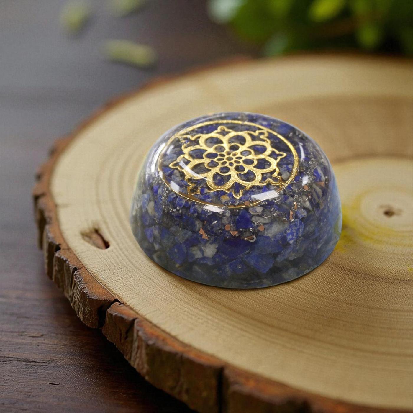 Orgonite Desk Power Packs, Lapis Lazuli Dome
