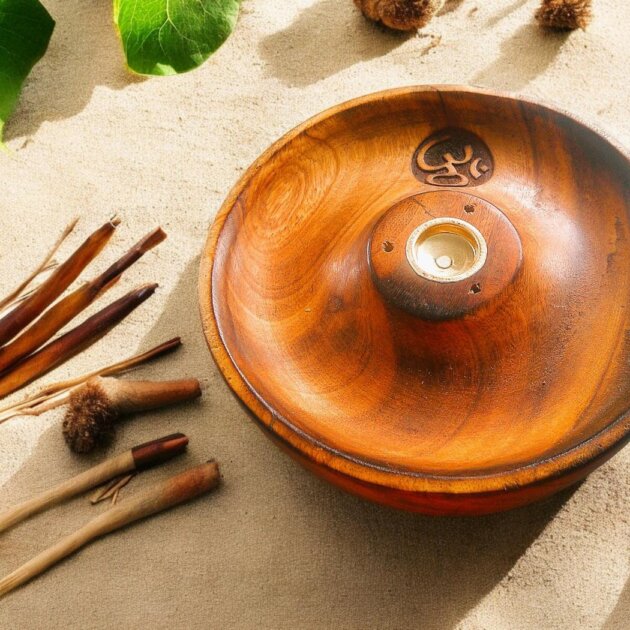 Carved Wooden Incense burner