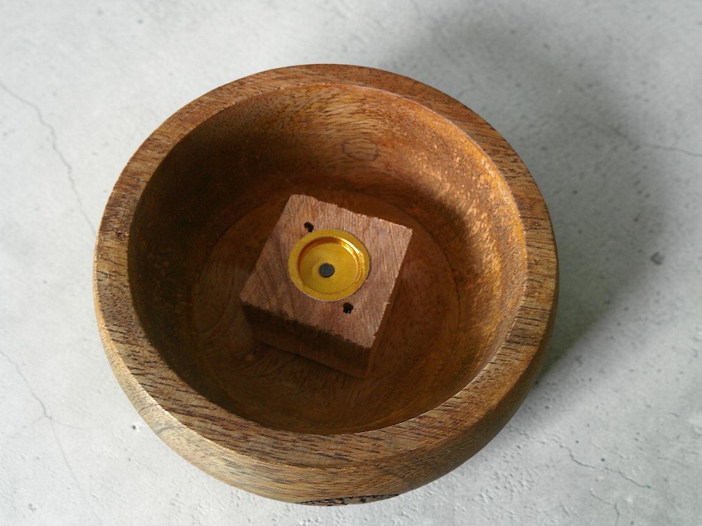 Carved Tree of Life Ritual Bowl Incense Burner - Image 2