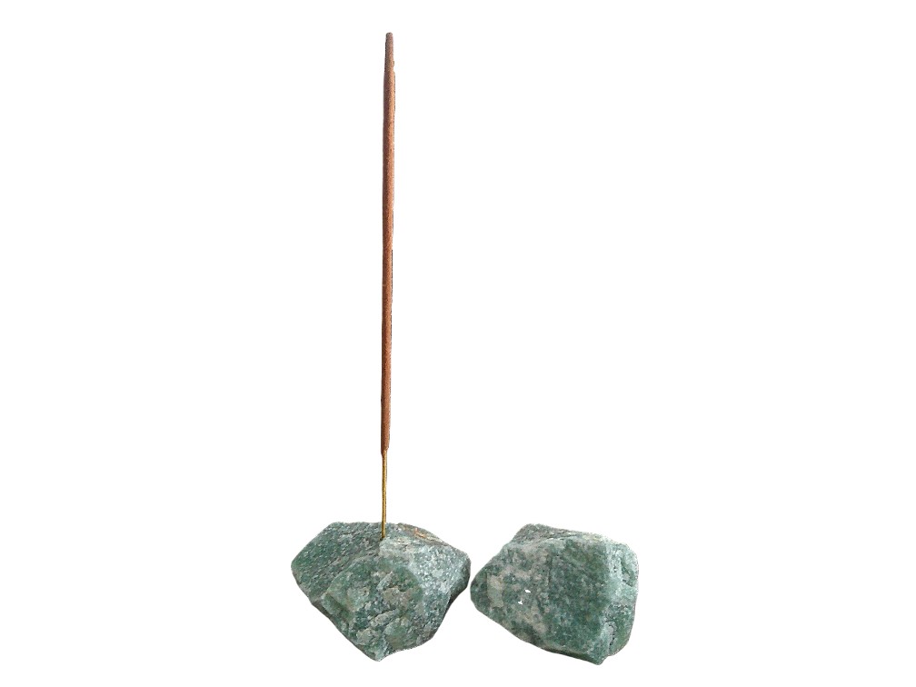 Raw Crystal Incense Holder, Green Aventurine - Image 4