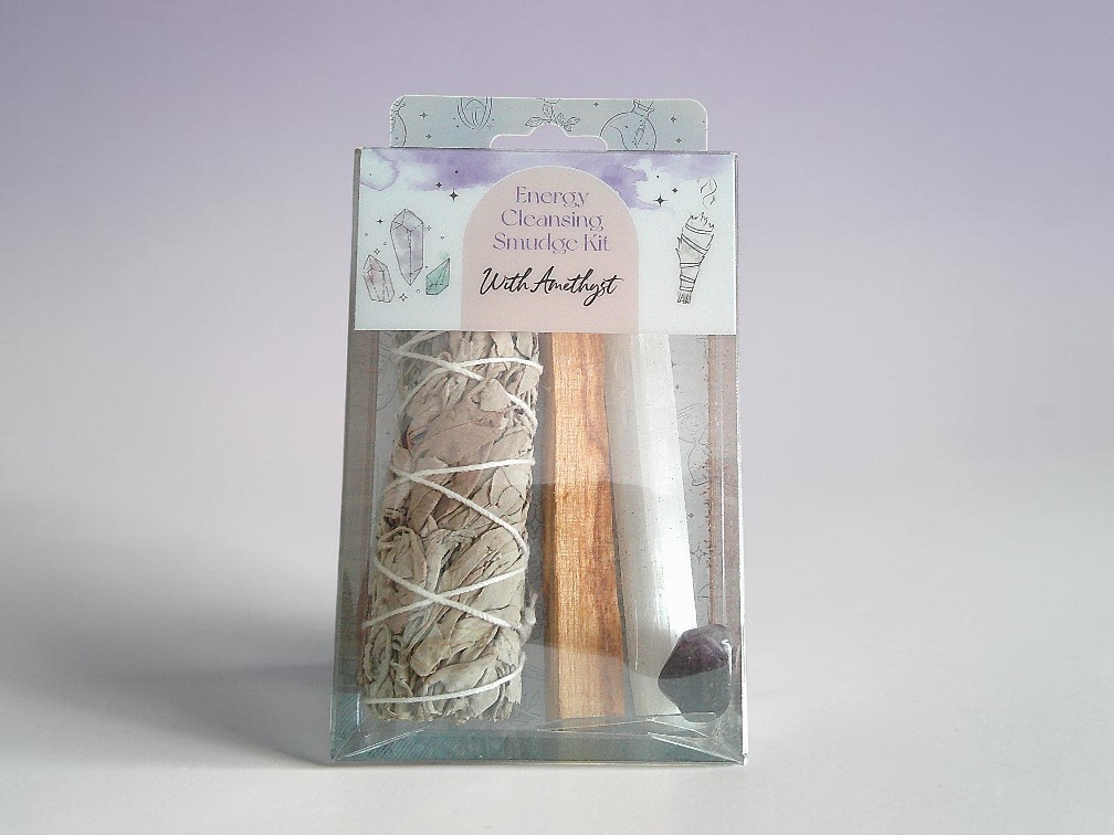Energy cleansing Smudge Kit with Amethyst - Image 2