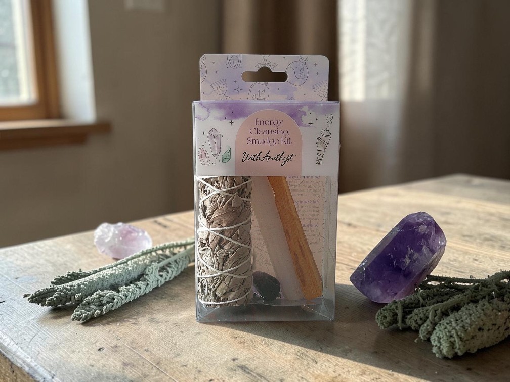 Energy cleansing Smudge Kit with Amethyst - Image 3