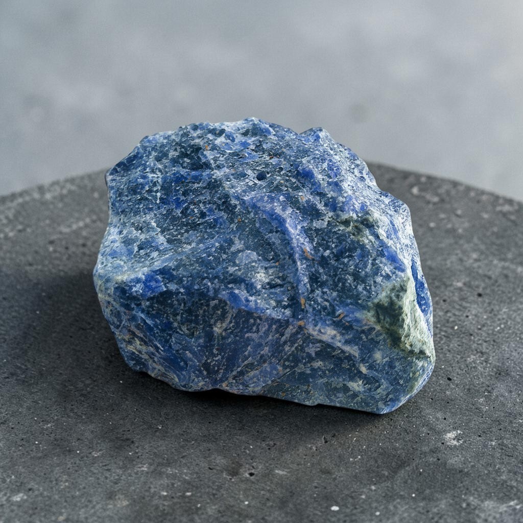 Raw Crystal Incense Holder, Sodalite - Image 3