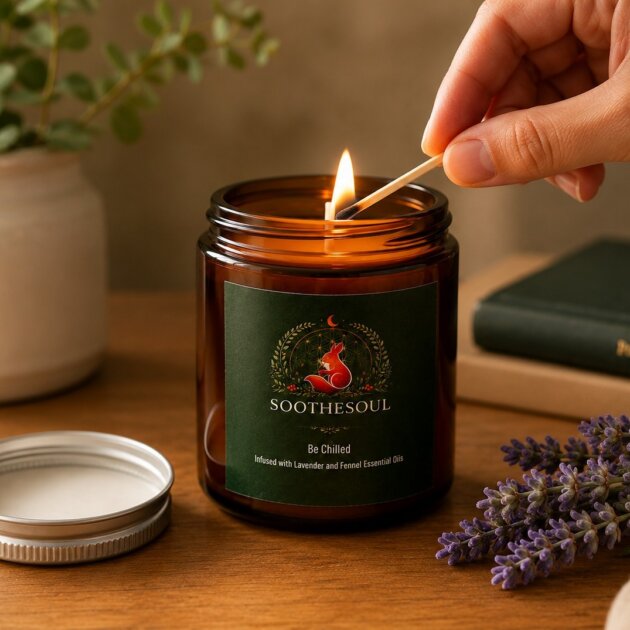 Aromatherapy Candle- Lavender and Fennel