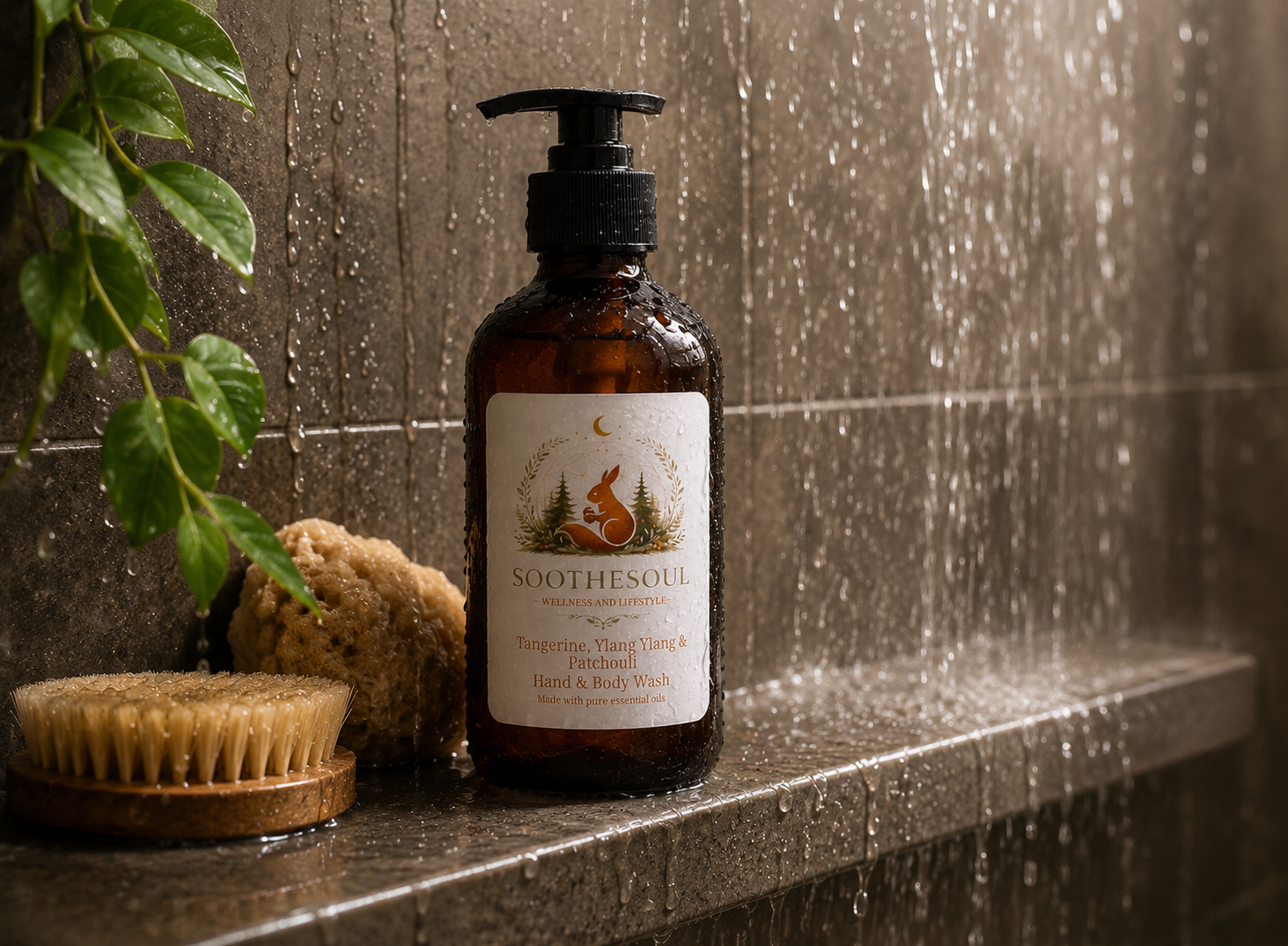 Tangerine, Ylang Ylang, Patchouli Hand & Body Wash 250ml