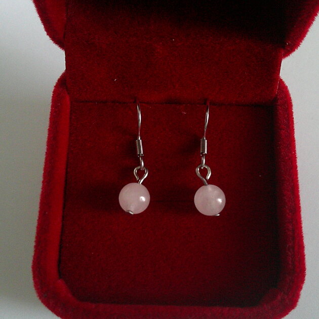 Rose Quartz Reiki-Charged Earrings