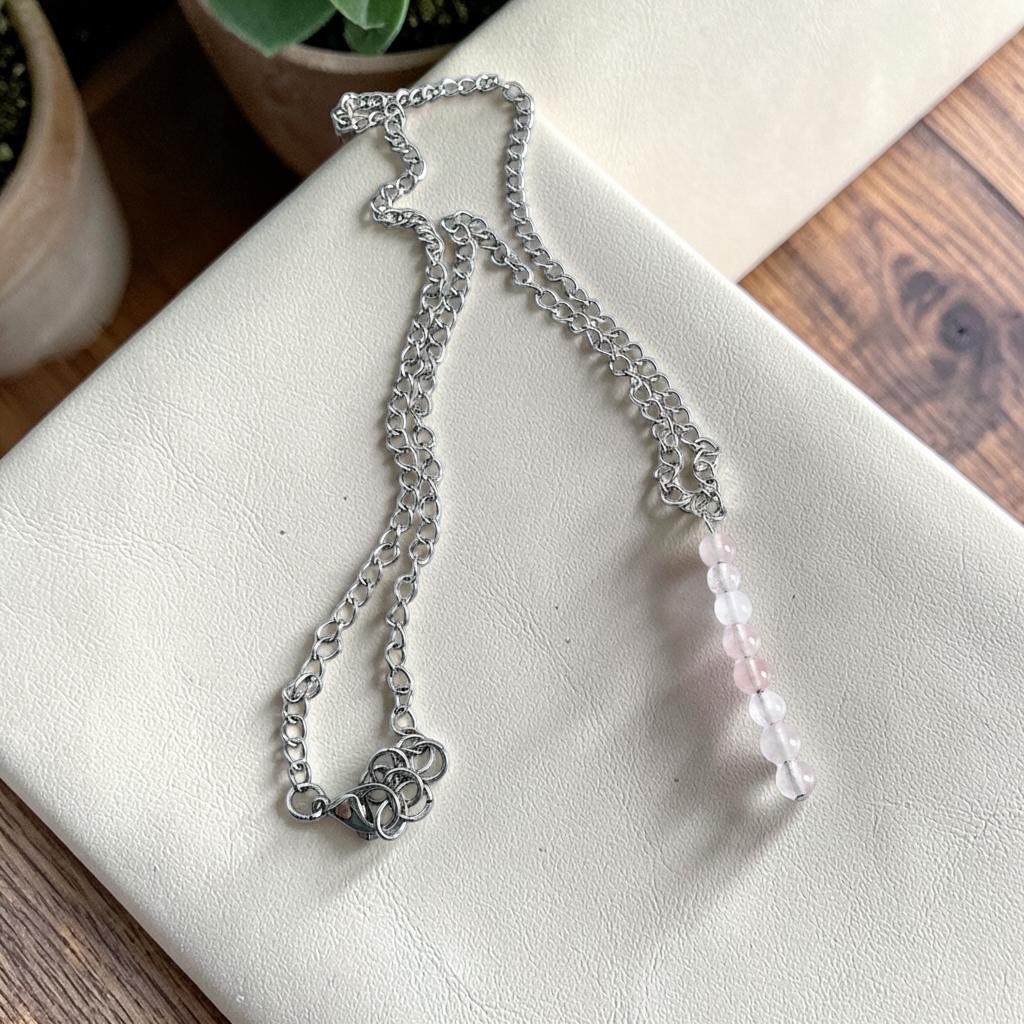 Rose Quartz Reiki-Charged Necklace - Image 3