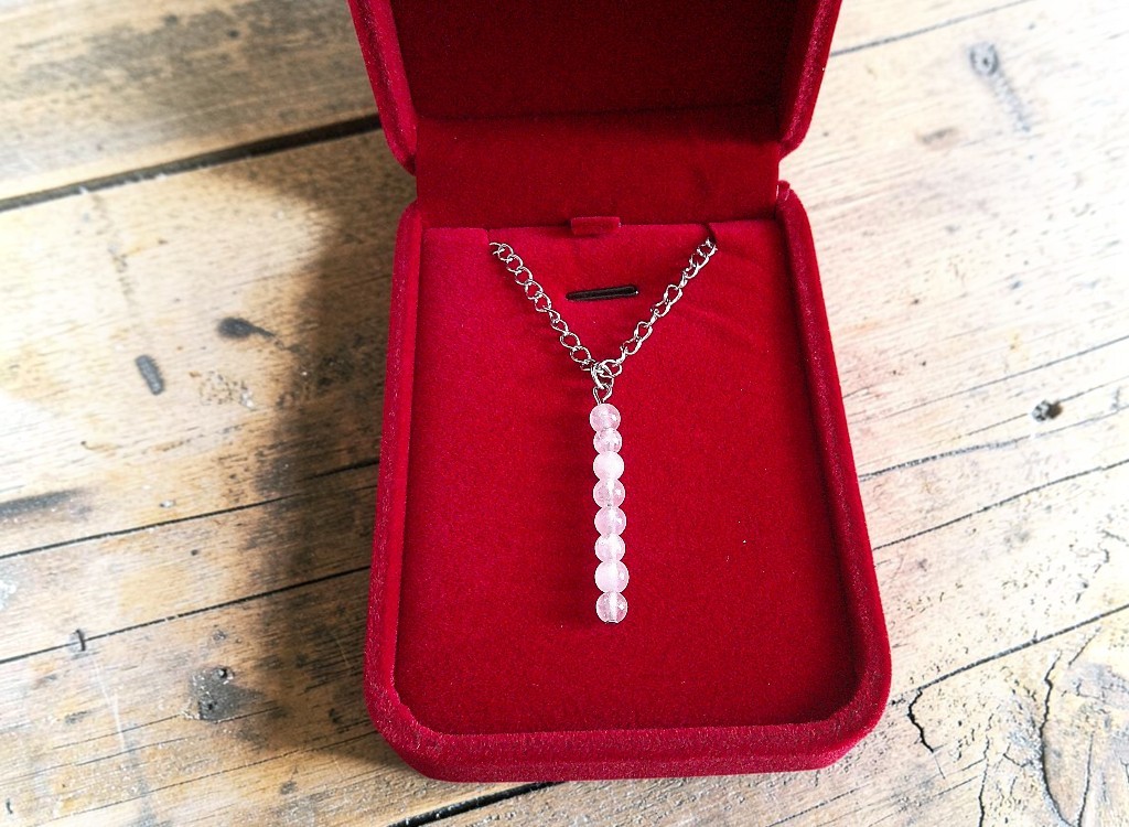 Rose Quartz Reiki-Charged Necklace - Image 2