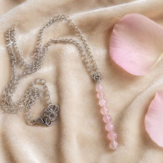 Rose Quartz Reiki-Charged Necklace